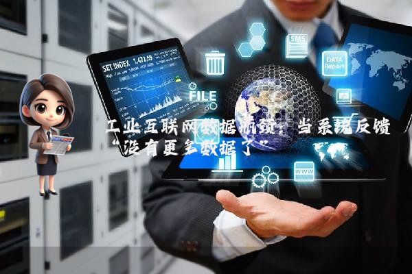 工业互联网数据瓶颈：当系统反馈“没有更多数据了”